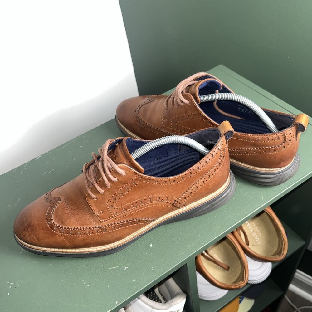 Cole Haan Men's GrandEvolution Wingtip Oxford British Tan Style C26385